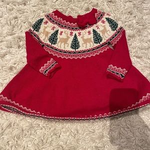 Tahari Christmas Sweater Dress! Baby girl size 12m